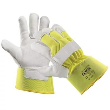 Hővédőkesztyű, sárga fényvisszaverő, méret. 10,5 ", 12 darabos csomag