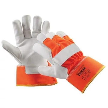 Hővédőkesztyű, narancssárga fényvisszaverő, méret. 10,5 ", 12 darabos csomag