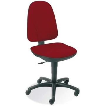 PEGAZ irodai forgószék, ergonomikus, kartámaszok nélkül, nejlon talp, Oban kárpit - piros