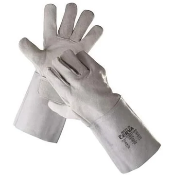 Védőkesztyű hegesztési munkákhoz, B típus, szürke, méret. 11 ", 12 darabos csomag