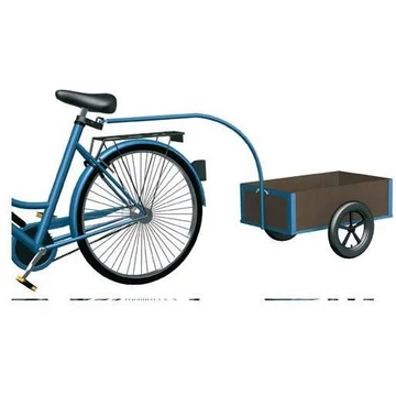 Könnyű kerékpáros utánfutó VARIOfit, rakfelület 700x425, teherbírás 150 kg