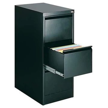 Iratszekrény A4-es felfüggesztési fájlokhoz, 3 fiók, ma x sz x mé: 1000x415x630 mm, színe fekete RAL9005