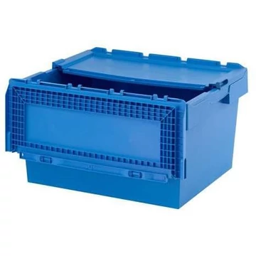 Többutas tároló, fedéllel, 800 x 600 x 440 mm