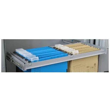 A4-es függőmappatartó teleszkópos síneken 950 mm szélességű széfekhez.