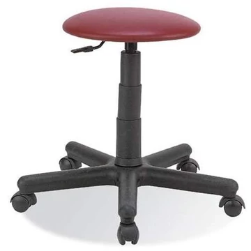 GOLIAT munkaszék görgőkkel, műbőr kárpittal, borvörös.