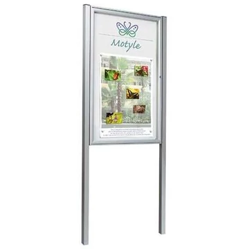 Oszlopkészlet, 2 db szerelőlappal, 60 x 40 mm, színes Bordeaux RAL3004