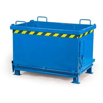 Összecsukható alsó tartály, térfogat: 570 l, teherbírás: 1000 kg, ma x sz x mé: 1200x800x910 mm, kék szín RAL5010