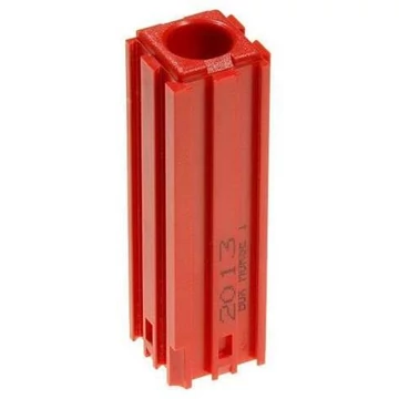 Műanyag doboz kúpos szárú szerszámokhoz MORSE - M1, 2x2 modul, piros szín.