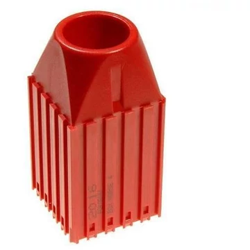 Műanyag doboz kúpos szárú szerszámokhoz MORSE - M4, 5x5 modul, piros szín.