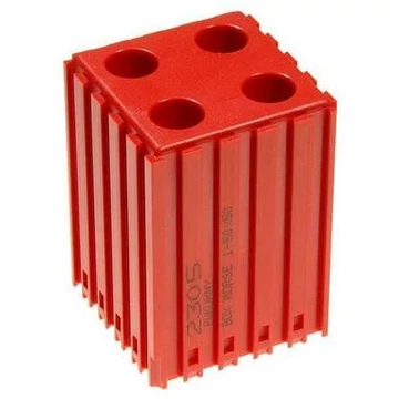 Műanyag doboz kúpos szárú szerszámokhoz MORSE - M1, modul 5x5, piros szín.