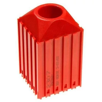 Műanyag doboz kúpos szárú szerszámokhoz MORSE - M3, modul 5x5, piros szín.