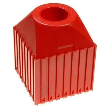 Műanyag doboz ISO 30 kúpos szárú szerszámokhoz, 8x8 modul, piros színű.