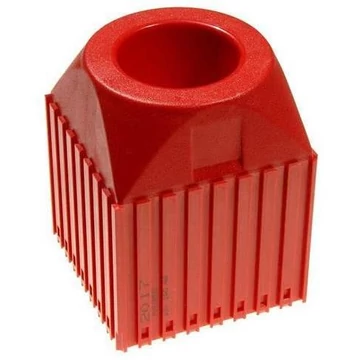 Műanyag doboz kúpos szárú szerszámokhoz, ISO 40, 8x8 modul, piros szín.