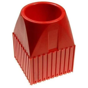 Műanyag doboz kúpos szárú szerszámokhoz, ISO 50, modul 10x10, piros szín.