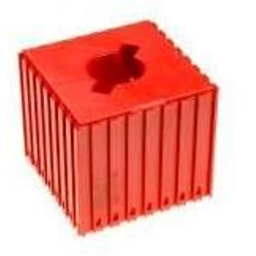 Műanyag doboz ABS 50 típusú szerszám eltávolításához, 8x8 modul, piros szín.