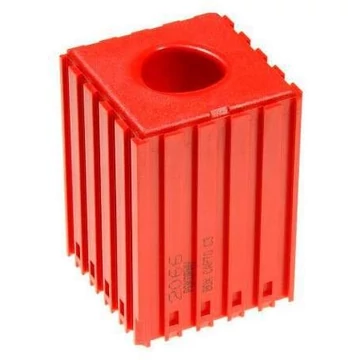 Műanyag doboz CAPTO - C 3 típusú szerszámeltávolításhoz, 5x5 modul, piros színű.