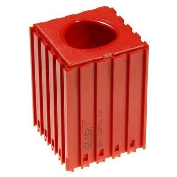 Műanyag doboz a CAPTO - C 4 típusú szerszám eltávolításához, 5x5 modul, vörös színű.