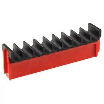 Közbenső darab, 9 darab lerakótér maximális átmérője 8 mm, 98x19,5x30 mm.