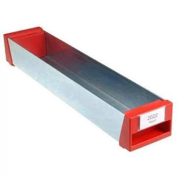 Tartómodul a dobozrendszerekhez, külső méretek 583x114x86,5 mm.