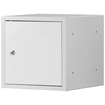 Egyszeres szekrény fémből, 350x350 mm, ajtó színe világosszürke RAL7035