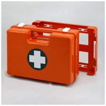 Elsősegélykészlet, narancssárga, üres