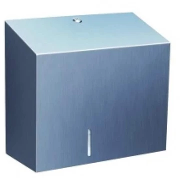 WC-papír adagoló ipari tekercsekhez, tekercs átmérője 23 cm, matt rozsdamentes acél