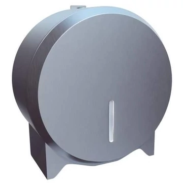 Toalettpapír-adagoló ipari tekercsekhez, tekercsátmérő 19 cm, matt rozsdamentes acél
