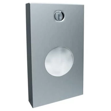 Konténer LUX higiéniai táskákhoz, matt rozsdamentes acél, térfogata max. 25 db.