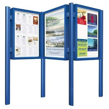 Quatro Plus oszlop 1000 mm-es vitrinmagasságig, betonozáshoz, alumínium, cse. 1 db