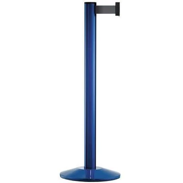 Személyirányító rendszer - Klasszikus övoszlop, szalaghossz 2,3 m, porszórt kék / öv fekete