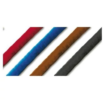 Zsinórok végdarabokkal, fekete bársony, átmérője 38 mm, hossza 2,0 m