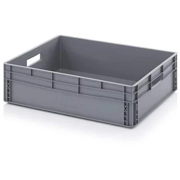 Euro tároló zárt, szürke, 600 x 800 x 220 mm