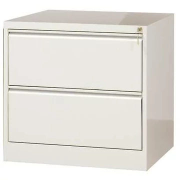 Iratszekrény A4-es felfüggesztési fájlokhoz, 2 kétirányú fiók, ma x sz x mé: 715x775x630 mm, színes fehér RAL9010