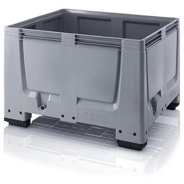 BigBox polietilénből, tömör fal, 1200 x 1000 x 1000 mm, lábakkal