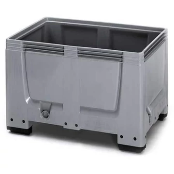 BigBox polietilénből, tömör fal, 1200 x 800 x 790 mm, lábakkal