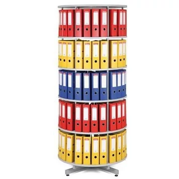 Mappa forgó oszlop, 5 szint, magasság 2000 mm, átmérő 800 mm, szürke szín