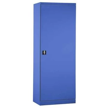Polcos műhelyszekrény, szárnyas ajtó, ma x sz x mé: 1990 x 600 x 435 mm, polc terhelése 100 kg, kék szín RAL5012