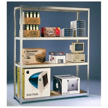 Nagy fesztávú állvány, SPEED-RACK, magasság 1970 mm, forgácslap polcok 1700x400 mm, polc teherbírása 500 kg