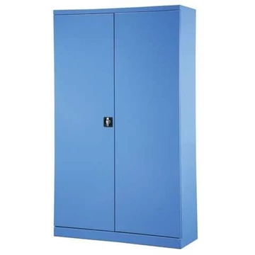 Polcos műhelyszekrény, szárnyas ajtók, ma x sz x mé: 1990 x 1000 x 435 mm, polcterhelés 60 kg, szín világoskék RAL5012