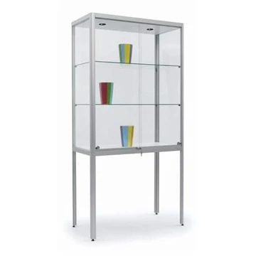 Vitrinszekrény lábbal, ma x sz x mé: 2000 x 1000 x 500 mm