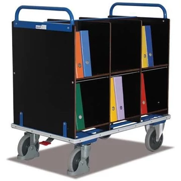 VARIOfit irattartó kocsi 12 rekesszel, ma x sz x mé: 1105x700x1170 mm