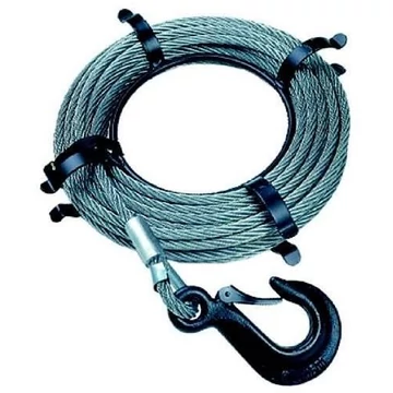 Kötél horoggal 10 m, teherbírása 800 kg