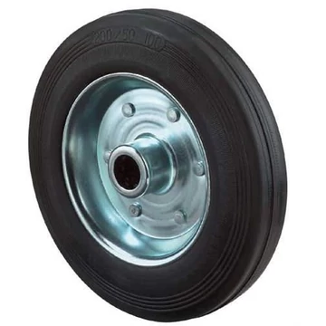 Szállító kerék, fekete gumi, átm. 80 mm, teherbírás 50 kg