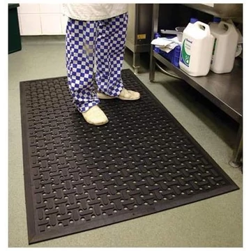 Konyhai higiéniai szőnyeg 1,4 x 0,85 m, fekete