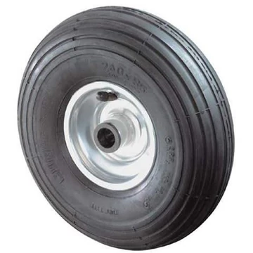 Pneumatikus,légtömlős kerék, átmérője 260 mm, teherbírása 130 kg