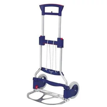 Összecsukható alumínium kocsi, 125 kg, lapát 490 x 250 mm, tömör gumiabroncsok