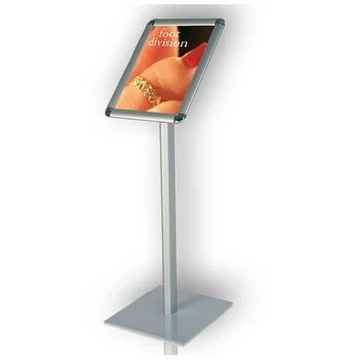 Információs állvány ferde pattintókerettel, DIN A4, függőleges