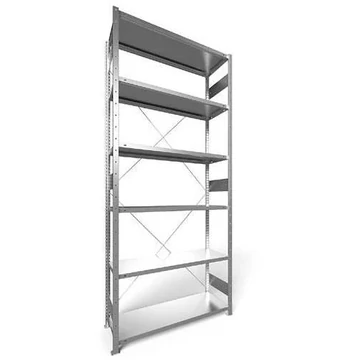 Dugaszolható állvány, mag.: 3000 mm, 6 polc 1300 x 400 mm, teherbírása 230 kg, horganyzott, alapelem