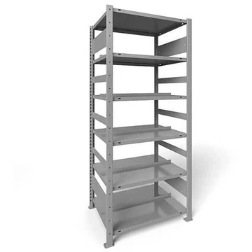 COMPACT dugaszolható irattartó állvány, kétoldalas, 6 polc, ma x szé: 1850 x 750 mm, világosszürke, alapállvány