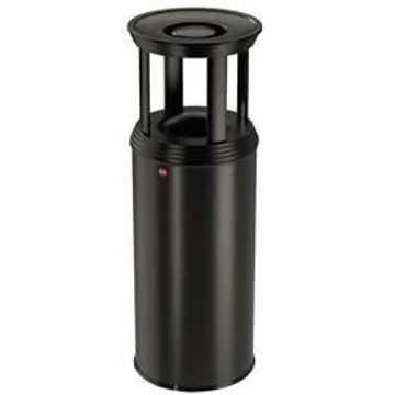 Biztonsági kombinációjú hamutartó, 45 l térfogat, 330 mm átmérő, H 920 mm, fekete szín
